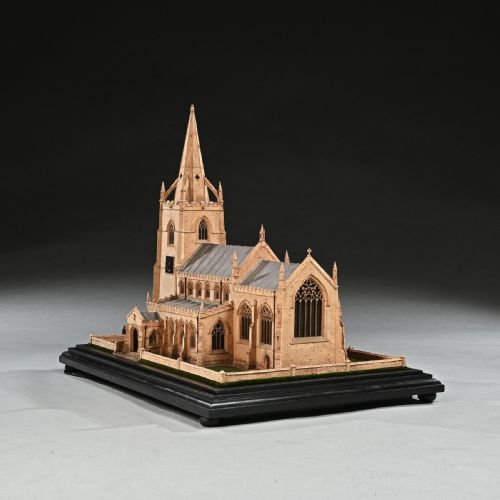 fig 2. Spectacular Scale Architectural Cork Model of an English Church by Cornelius Daniel Ward of Norwich c.1900