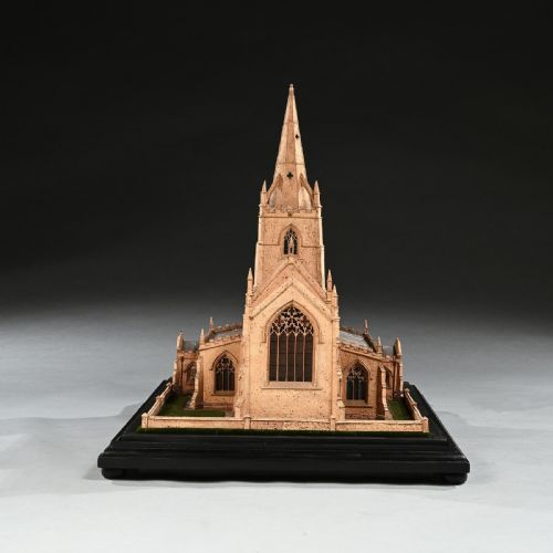 fig 3. Spectacular Scale Architectural Cork Model of an English Church by Cornelius Daniel Ward of Norwich c.1900