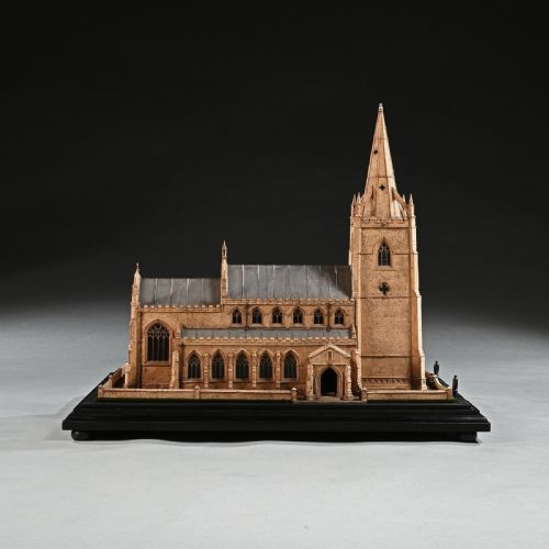 fig 4. Spectacular Scale Architectural Cork Model of an English Church by Cornelius Daniel Ward of Norwich c.1900