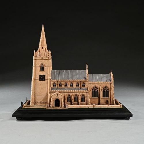 fig 7. Spectacular Scale Architectural Cork Model of an English Church by Cornelius Daniel Ward of Norwich c.1900