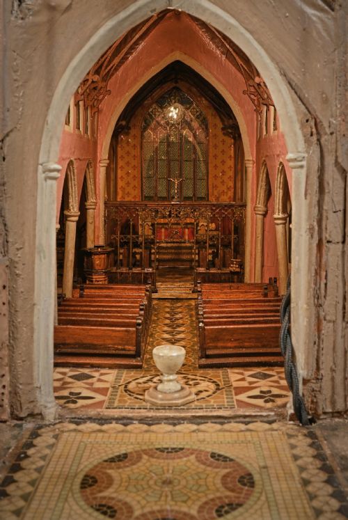 fig 8. Spectacular Scale Architectural Cork Model of an English Church by Cornelius Daniel Ward of Norwich c.1900