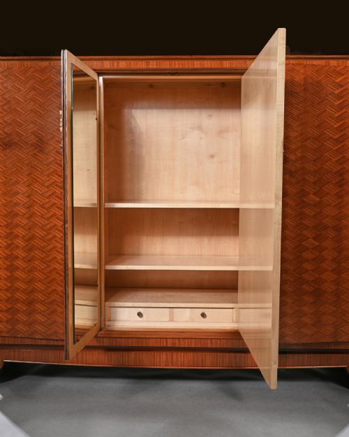 fig 3. Very Fine and Important Pair Of French Art Deco Cabinets By Jules Leleu
