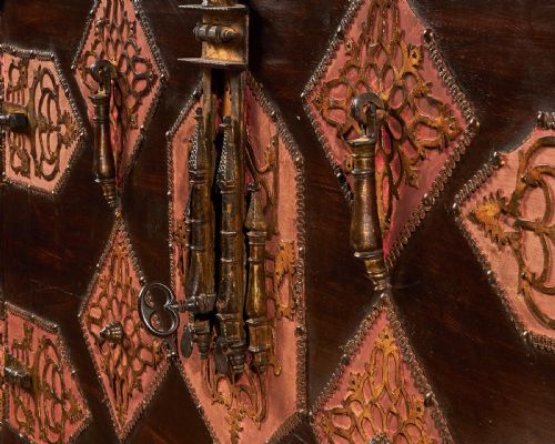 fig 2. Exceptional Early 17th Century Spanish Walnut Vargueno Desk on Stand
