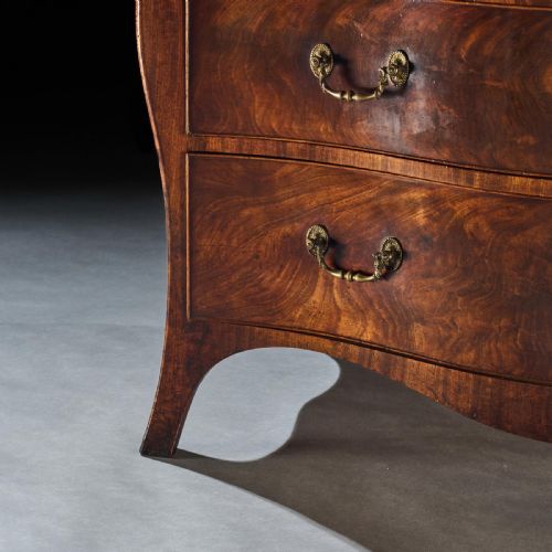 fig 1. Henry Hill Of Marlborough George III Serpentine Mahogany Commode