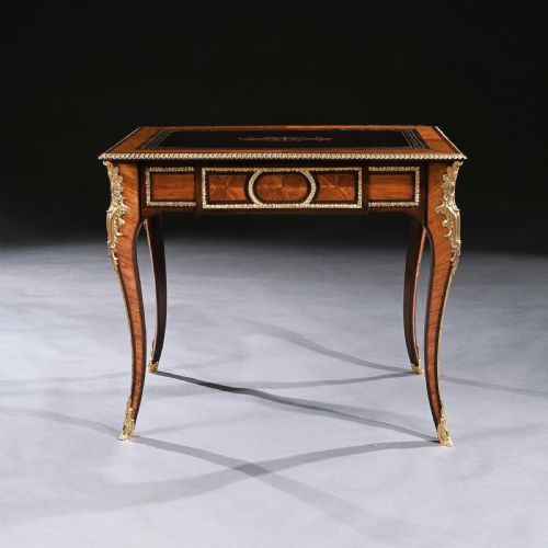 fig 1. French 19th Century Gilt-Bronze Mounted Writing Table of Fine Quality
