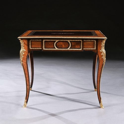 fig 3. French 19th Century Gilt-Bronze Mounted Writing Table of Fine Quality