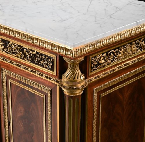 AN IMPORTANT 19TH CENTURY FRENCH HENRY DASSON COMMODE IN THE LOUIS XVI STYLE AFTER THE MODEL BY WEISWEILER - ADDITIONAL PHOTO 8