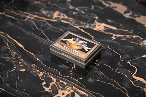 MICROMOSAIC GOLD MOUNTED JASPER SNUFF BOX EARLY 19TH CENTURY ITALIAN GIOACCHINO BARBERI - ADDITIONAL PHOTO 5