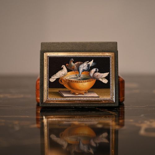MICROMOSAIC GOLD MOUNTED JASPER SNUFF BOX EARLY 19TH CENTURY ITALIAN GIOACCHINO BARBERI - ADDITIONAL PHOTO 7