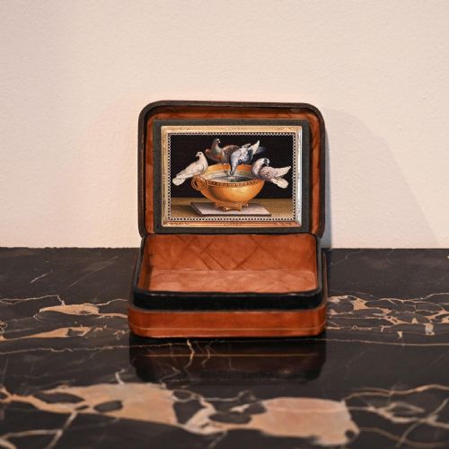 MICROMOSAIC GOLD MOUNTED JASPER SNUFF BOX EARLY 19TH CENTURY ITALIAN GIOACCHINO BARBERI - ADDITIONAL PHOTO 8