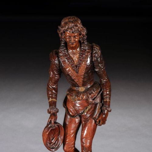 VALENTINO BESAREL PAIR OF CARVED ITALIAN VENETIAN FIGURES - ADDITIONAL PHOTO 12