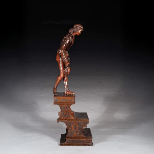 VALENTINO BESAREL PAIR OF CARVED ITALIAN VENETIAN FIGURES - ADDITIONAL PHOTO 15