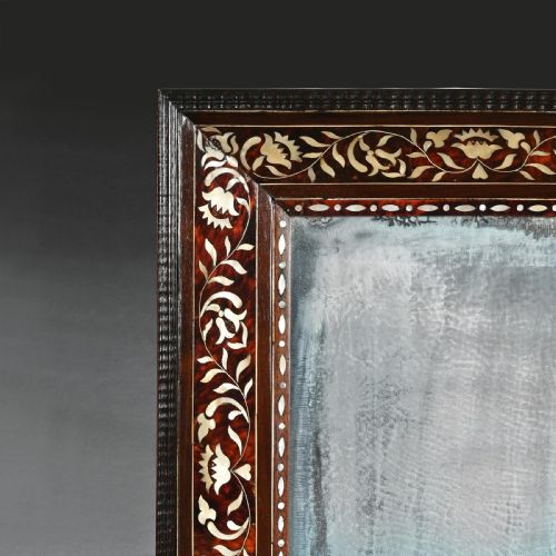RARE PAIR OF SPANISH COLONIAL 18TH CENTURY TORTOISESHELL ENCONCHADO MIRRORS PERUVIAN OR MEXICAN - ADDITIONAL PHOTO 2