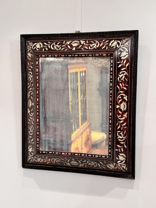 RARE PAIR OF SPANISH COLONIAL 18TH CENTURY TORTOISESHELL ENCONCHADO MIRRORS PERUVIAN OR MEXICAN - ADDITIONAL PHOTO 5
