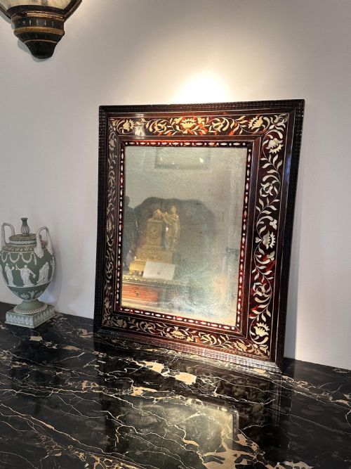 RARE PAIR OF SPANISH COLONIAL 18TH CENTURY TORTOISESHELL ENCONCHADO MIRRORS PERUVIAN OR MEXICAN - ADDITIONAL PHOTO 6