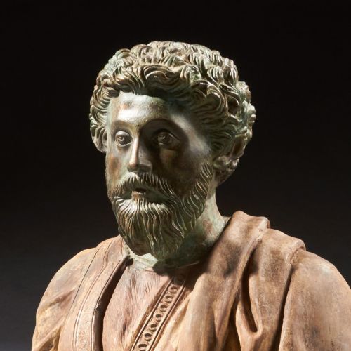 UNUSUAL PAIR OF LATE 19TH CENTURY PORTRAIT BUSTS OF CAESARS MARCUS AURELIUS AND CARACALLA - ADDITIONAL PHOTO 5