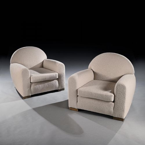 PAIR OF MID 20TH CENTURY FRENCH PARISIAN CLUB ARMCHAIRS - ADDITIONAL PHOTO 1