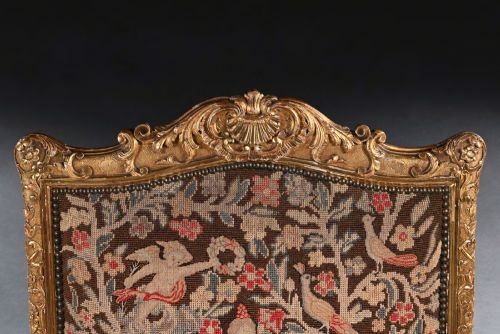 FINE 18TH CENTURY FRENCH REGENCE PERIOD GILTWOOD ARMCHAIR FAUTEUIL - ADDITIONAL PHOTO 3
