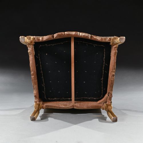 FINE 18TH CENTURY FRENCH REGENCE PERIOD GILTWOOD ARMCHAIR FAUTEUIL - ADDITIONAL PHOTO 7