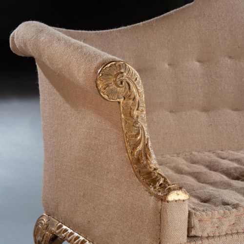 GEORGE II GILTWOOD SOFA ON LION MASK HAIRY PAW FEET POSSIBLY BY GILES GRENDEY - ADDITIONAL PHOTO 5
