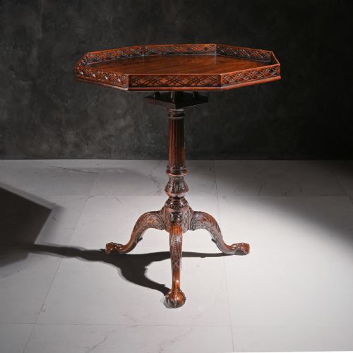 GEORGE III MAHOGANY OCTAGONAL TRIPOD TABLE - ADDITIONAL PHOTO 4
