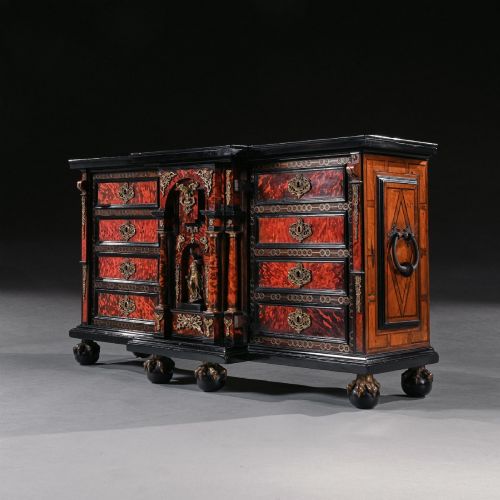 PAIR OF 17TH CENTURY SPANISH BAROQUE GILT BRONZE MOUNTED EBONISED AND TORTOISESHELL CABINETS ON STANDS - ADDITIONAL PHOTO 11