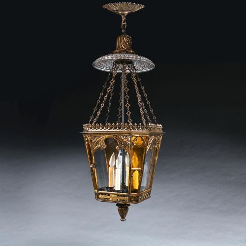 Napoleon Buonapartes Regency Gilt Brass Hall Lantern Supplied by George Bullock for Use at St Helena