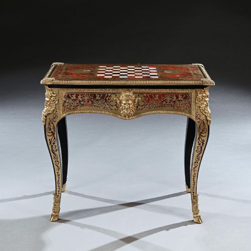 An Exceptional George IV Period Boulle Games Table Attributed to Thomas Parker