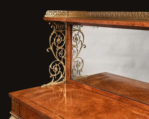 fig 3. Regency Amboyna and Brass Inlaid Gilt Bronze Mounted Pier Table.