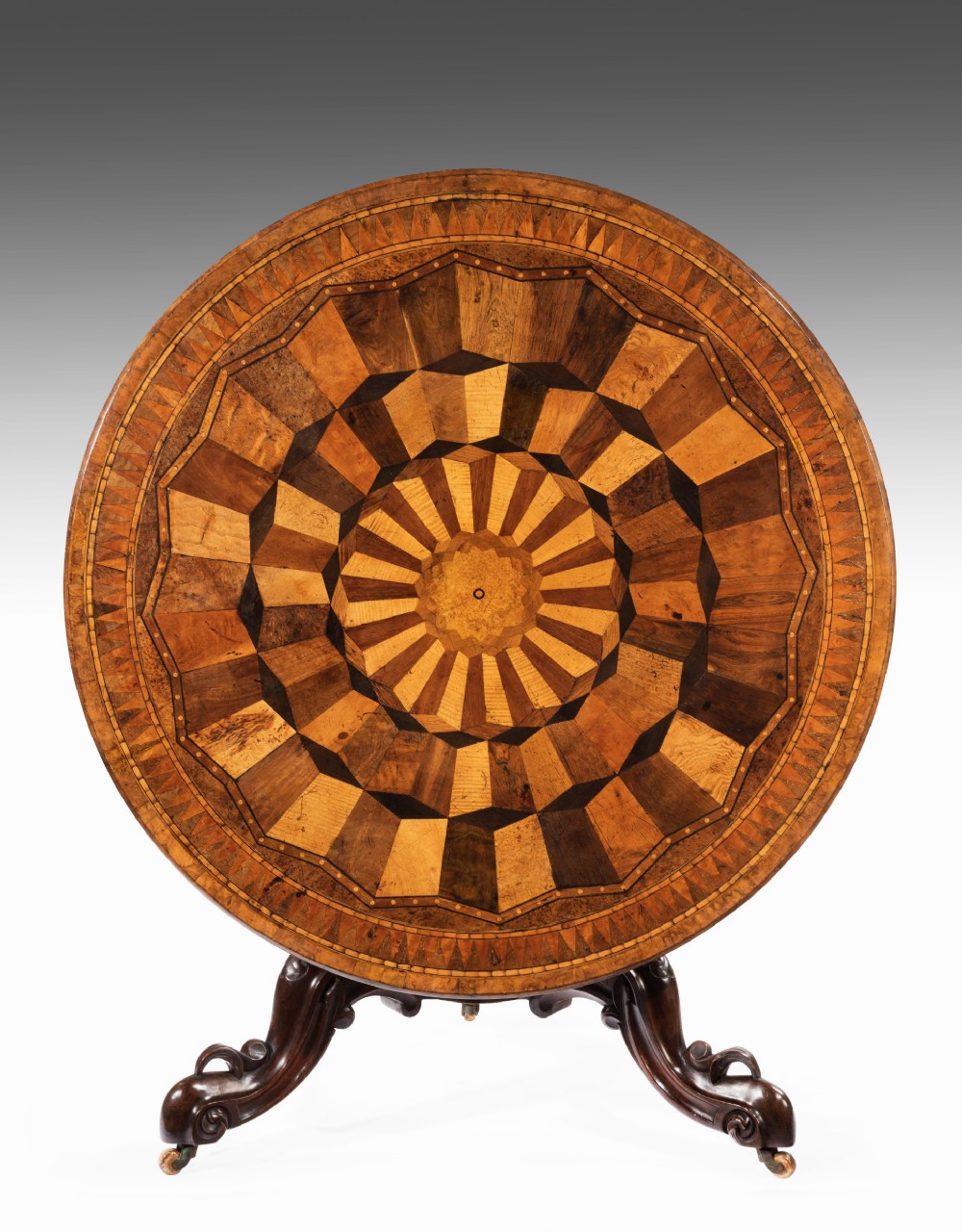 Exceptional And Rare 19thC Specimen Table