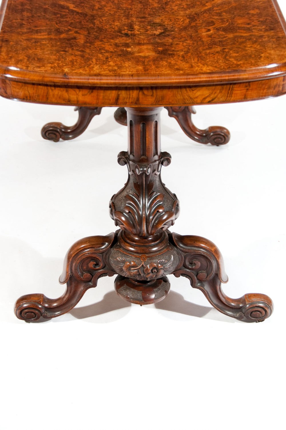 Quality Victorian Burr Walnut Freestanding Table  View XIII