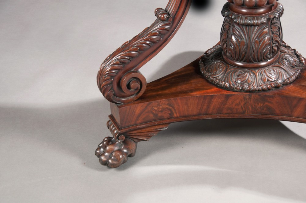 Fine Regency Mahogany Tilt Top Dining Table  View VII