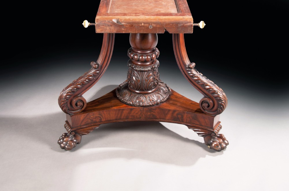 Fine Regency Mahogany Tilt Top Dining Table  View XI