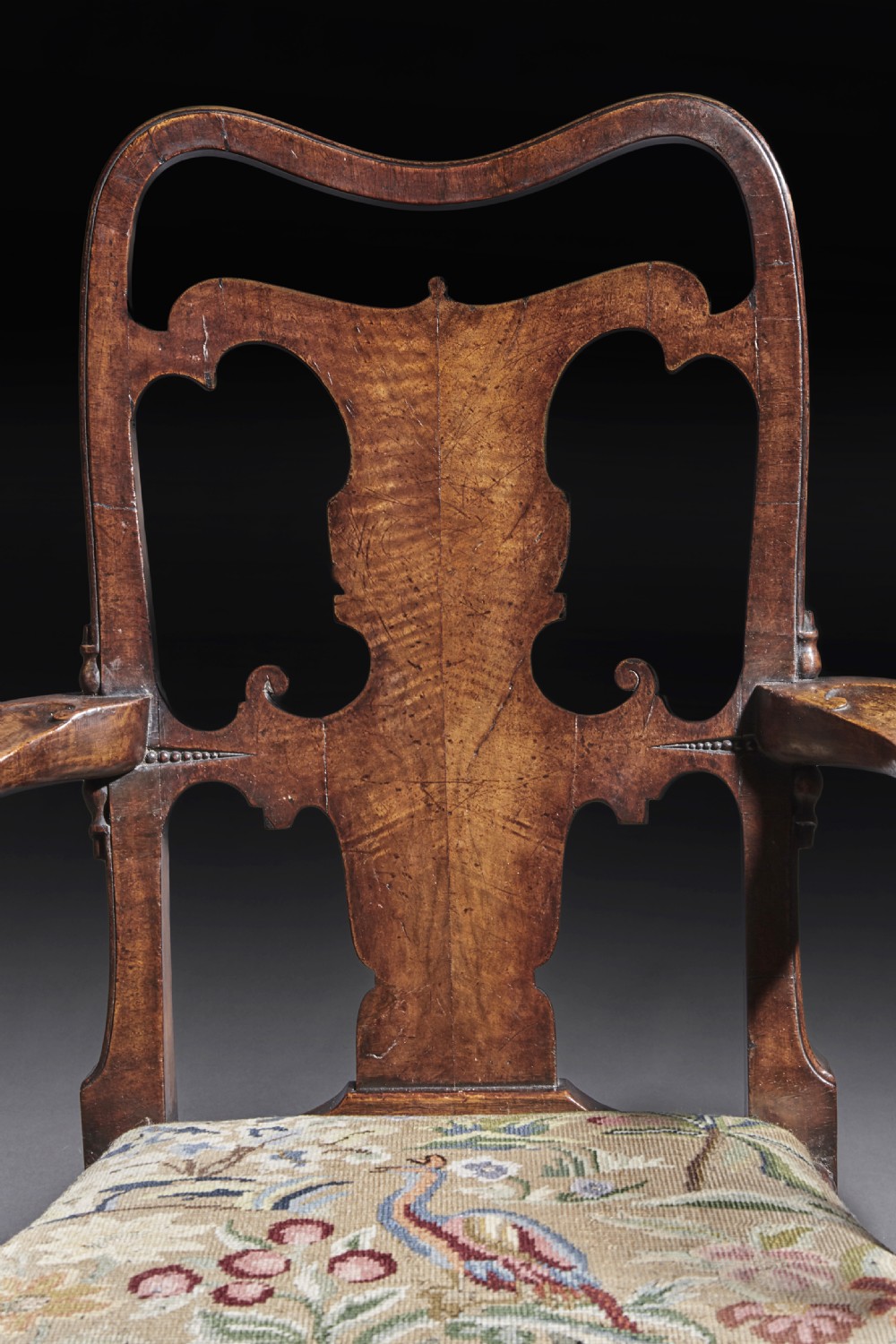 Fine Quality mid 19th century Walnut Open Armchair View III