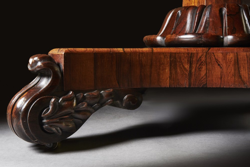 Circular 19th Century Rosewood Tilt-Top Dining Table  View IV