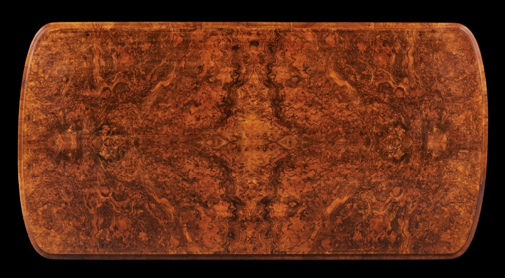 19th Century Victorian Burr Walnut Coffee Table View X