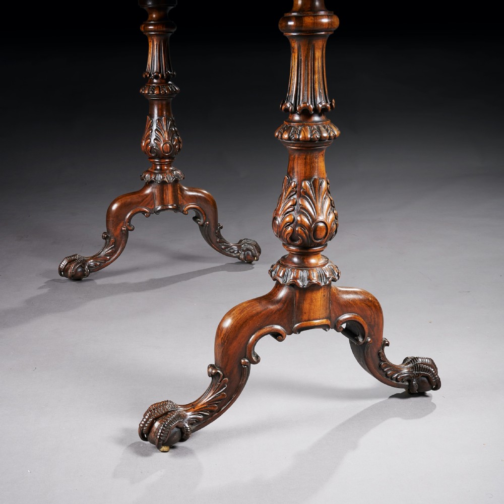 Late Regency Gillows Goncalo Alves Kidney Shaped Writing Table View X