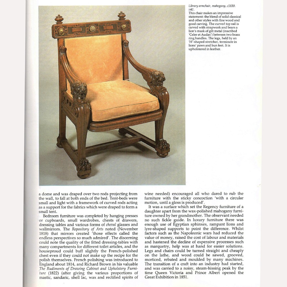 Fine 19th Century Lion Monopodia Armchair After Thomas Hope View VI