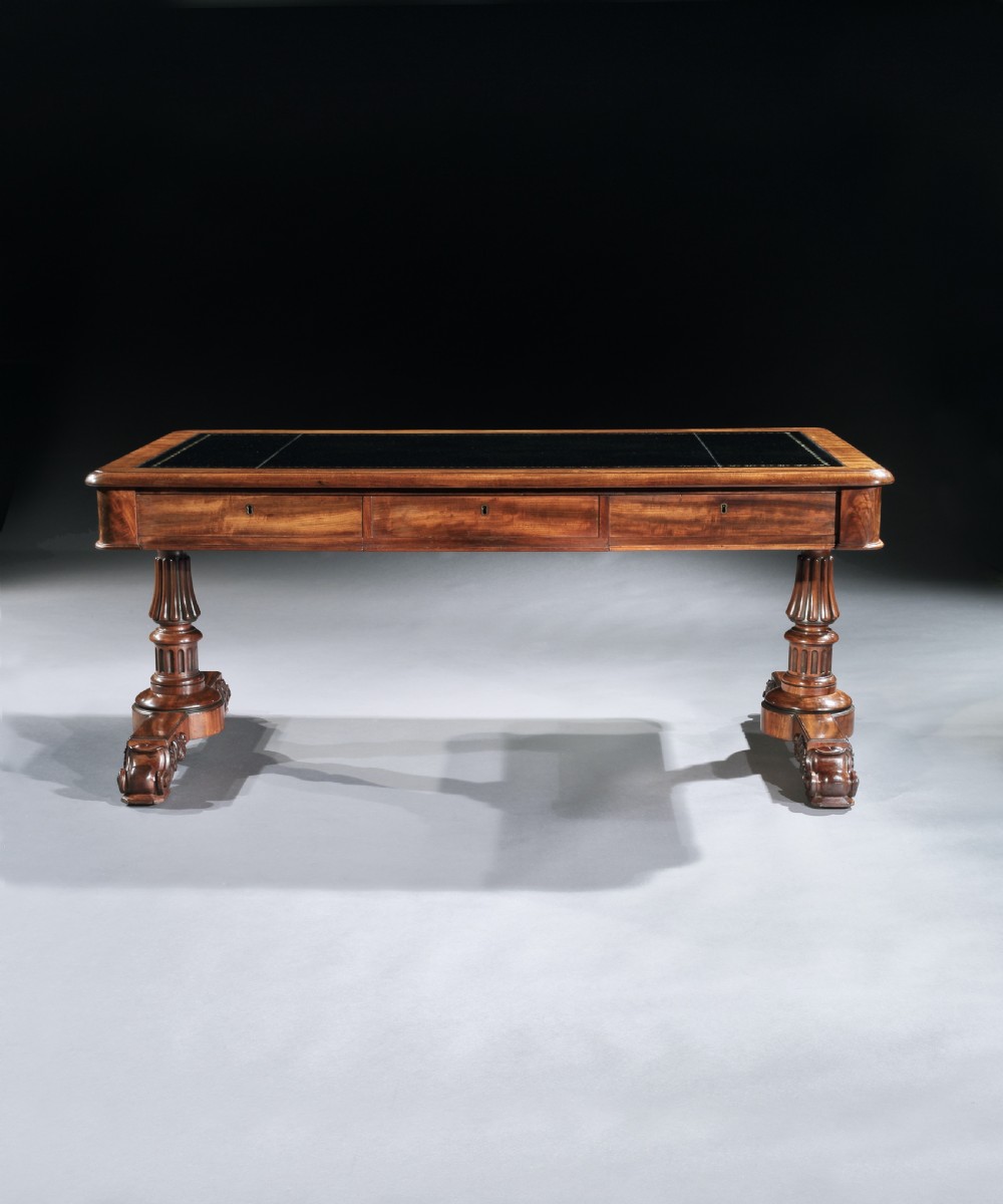 Fine Late Georgian Mahogany Gillows Partners Writing Table
