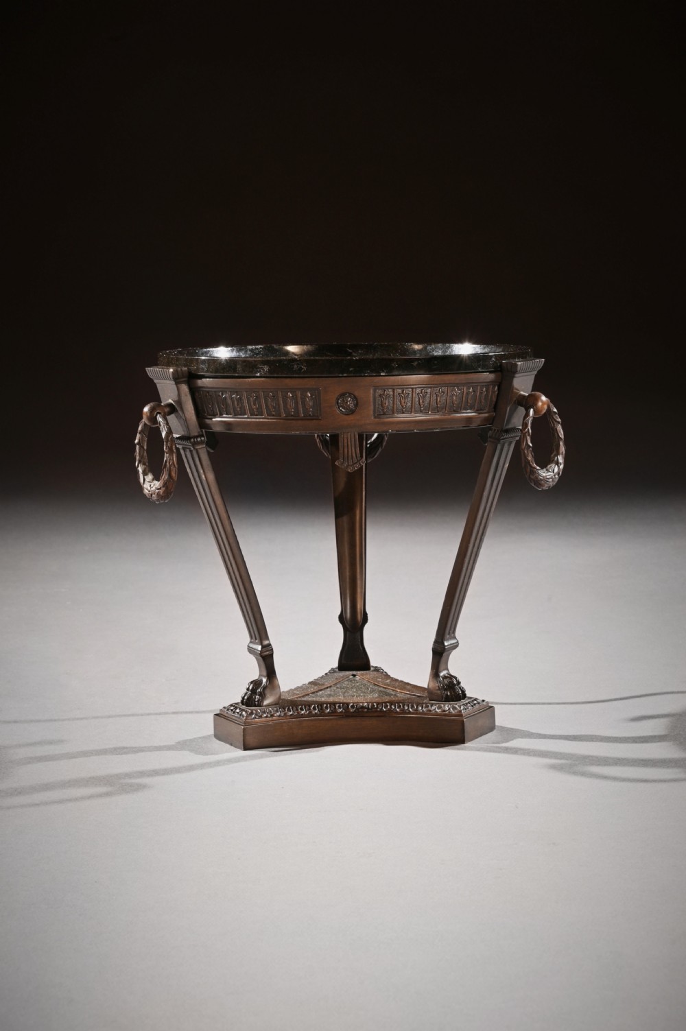 A Finely Cast 19th Century Patinated Bronze And Serpentine Marble Grand Tour Athénienne View III
