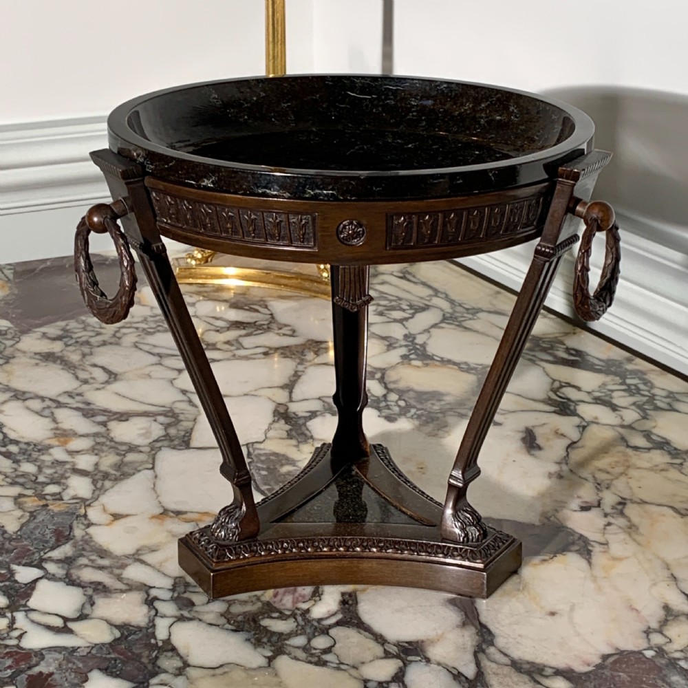 A Finely Cast 19th Century Patinated Bronze And Serpentine Marble Grand Tour Athénienne View VI