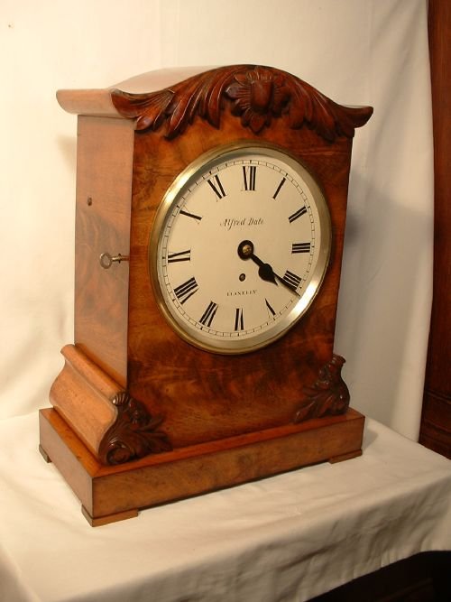 fig 1. Mahogany Fusee Bracket Clock.