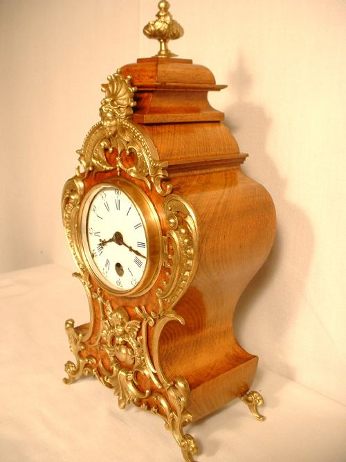 Walnut and Gilded Boulle Clock