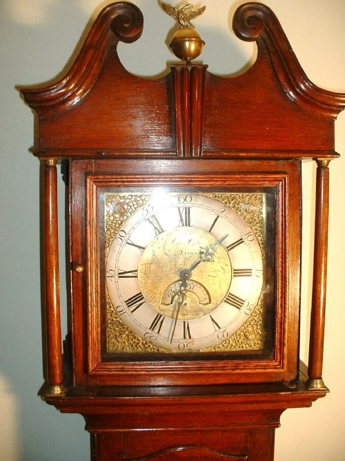 18c, Brass Face, Long-case Clock