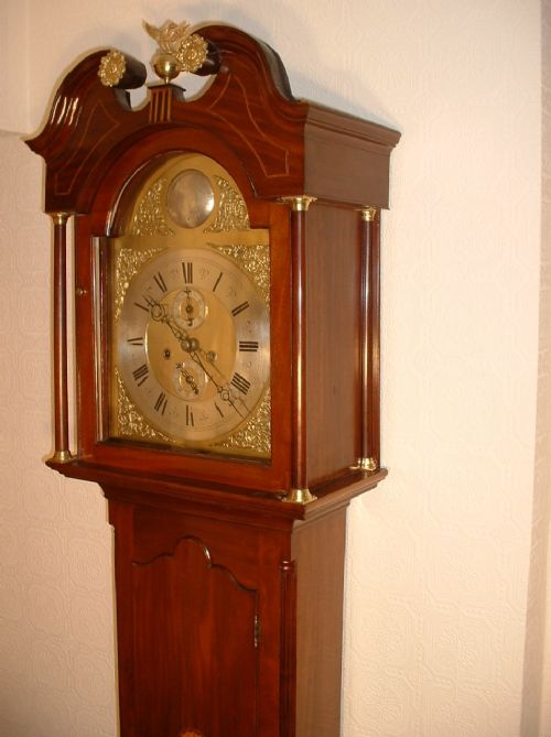 8 Day, Brass Faced, Georgian Long-case Clock