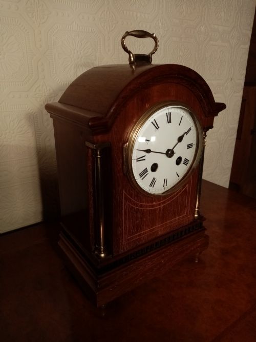 fig 1. Jpay Freres Mahogany Bracket/mantel Clock