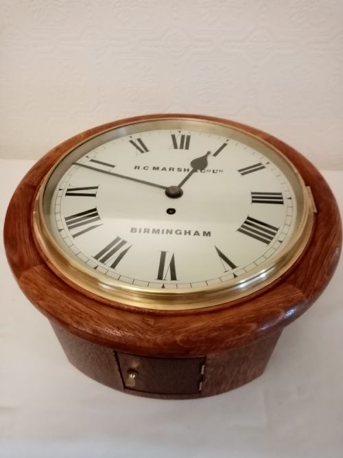 fig 2. Fusee School/Dial Clock. R.C.Marsh&Co.Ltd. BIRMINGHAM