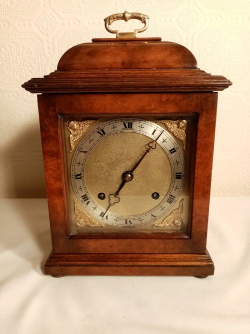 Burr Walnut, Elliott of London, Bracket/ Mantel Clock