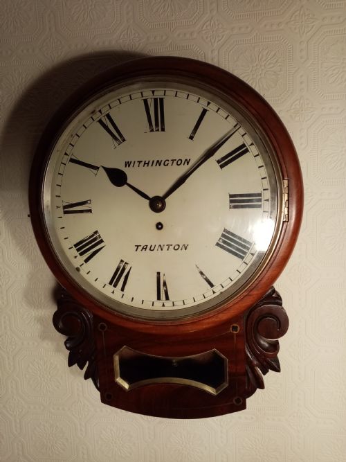 Superb Drop-dial  Wall Clock. Withington of Taunton