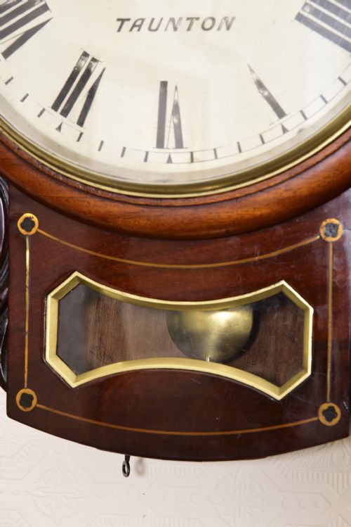 fig 1. Superb Drop-dial  Wall Clock. WITHINGTON of TAUNTON